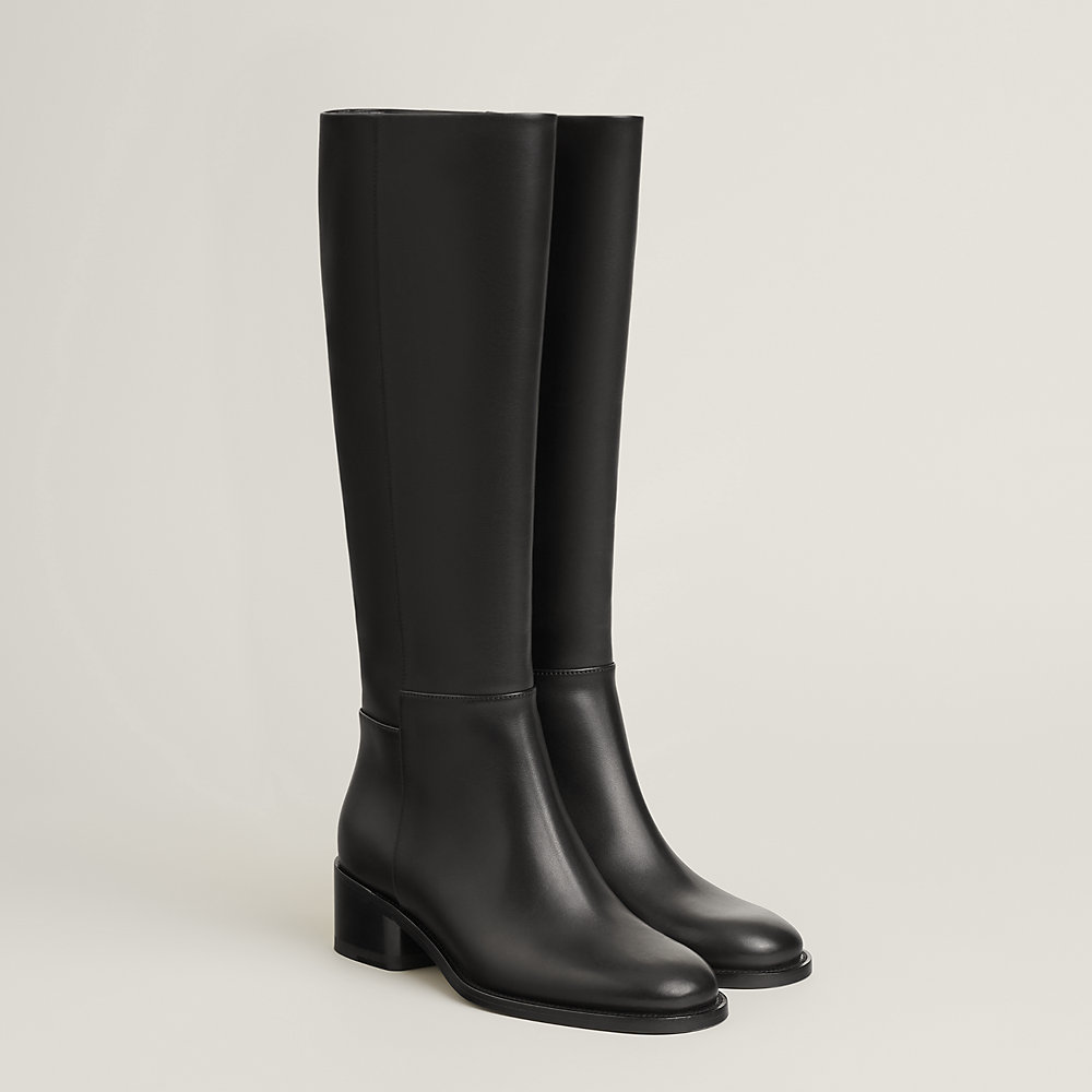 ★ハン・ソヒ着用★THREE TO EIGHTY Wrinkle Leather Boots Wrinkle Leather Boots (Black) (225-255) - 3/80 THREE TO EIGHTY